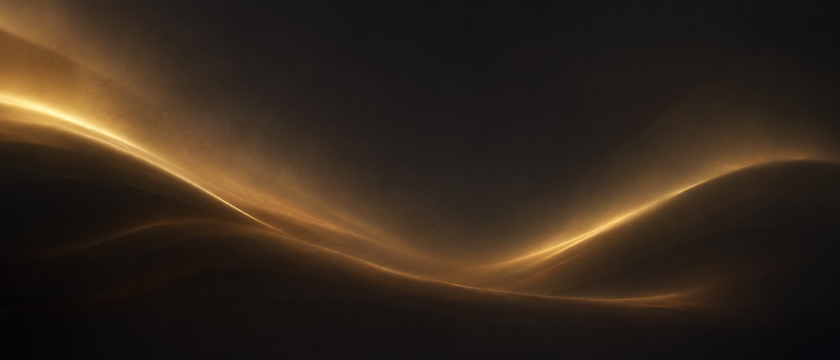 Gentle waves of warm golden light